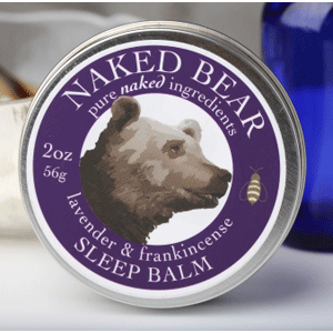 Naked Bear Sleep Balm 2oz Tin Naked Bear, natural, sleep Balm,